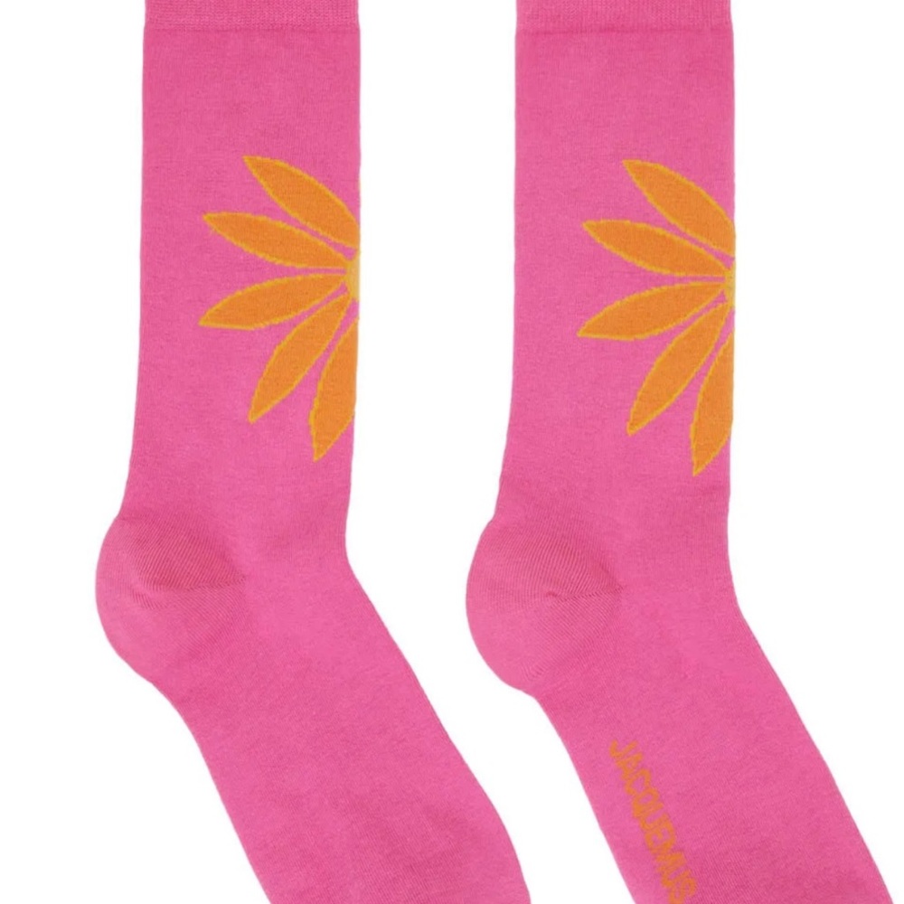 JACQUEMUS Pink 'Les Chaussettes Aqua' Socks